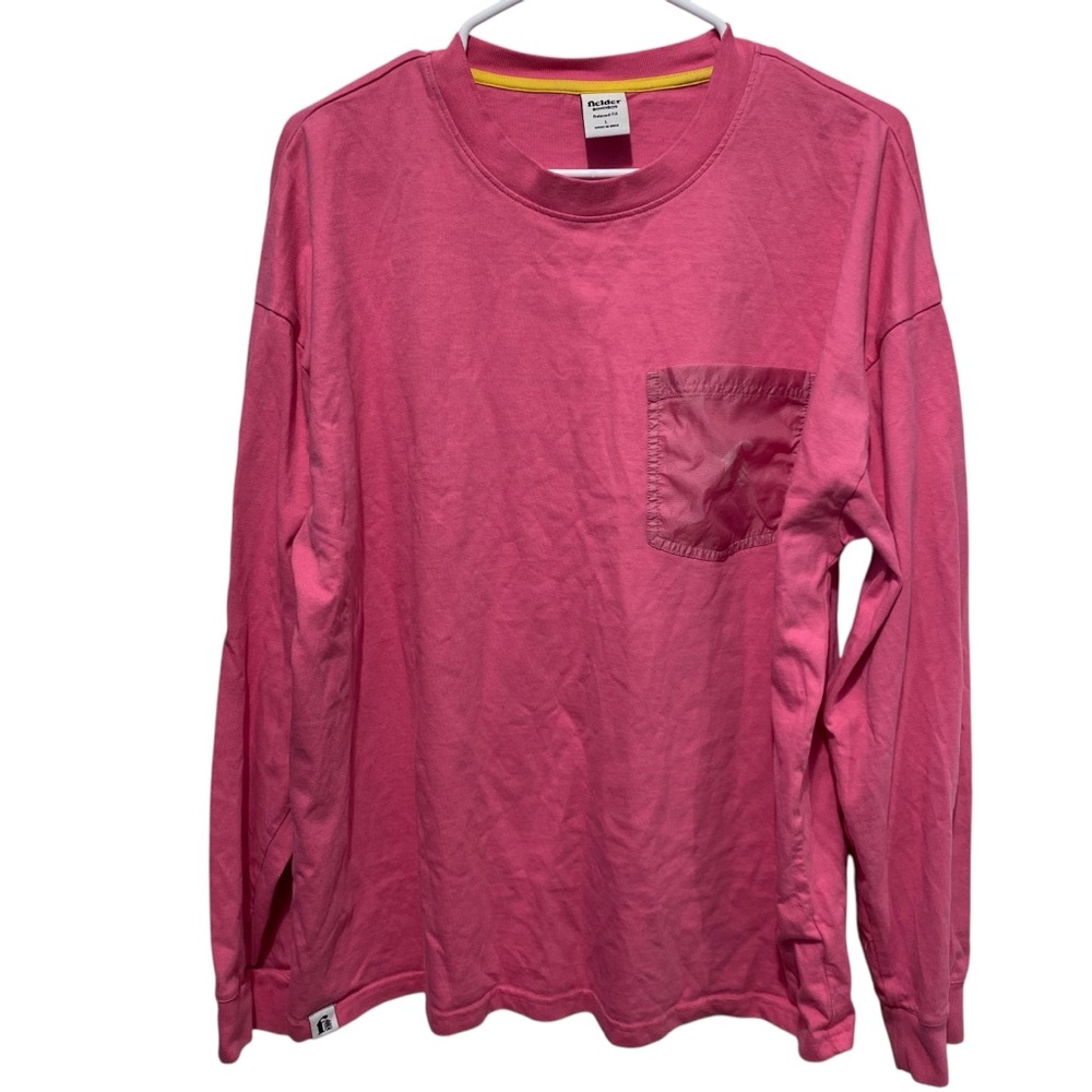 Bonobos Fielder Men's Long Sleeve Relaxed Fit T-Shirt Pink Size Large